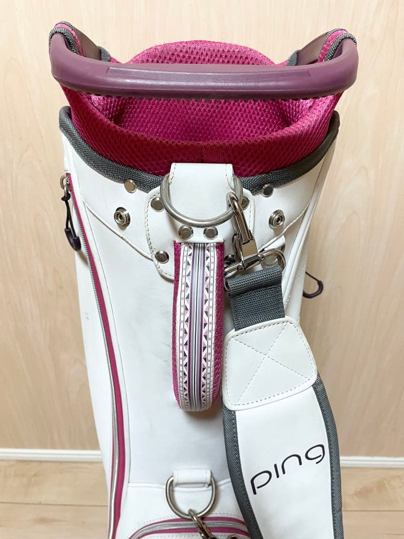 ping G Le キャディバッグ ホワイト/ピンク