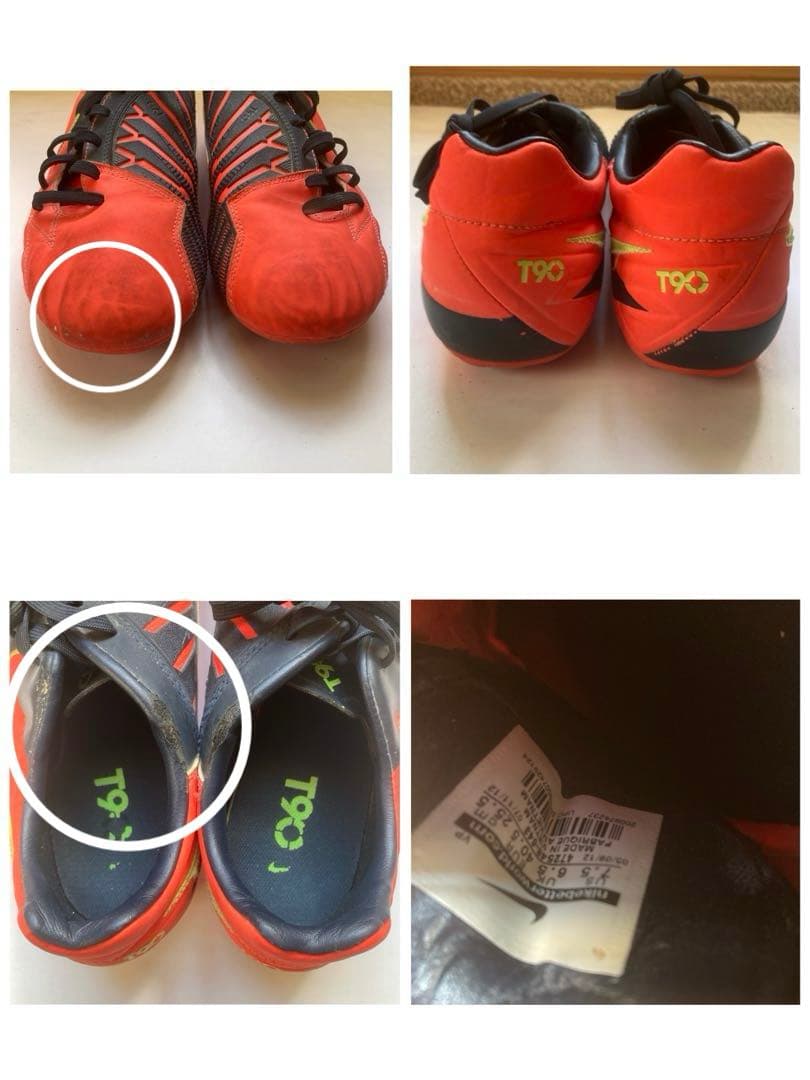 アディダス・アシックス・ナイキ サッカーシューズ 3足セット 25.5cm