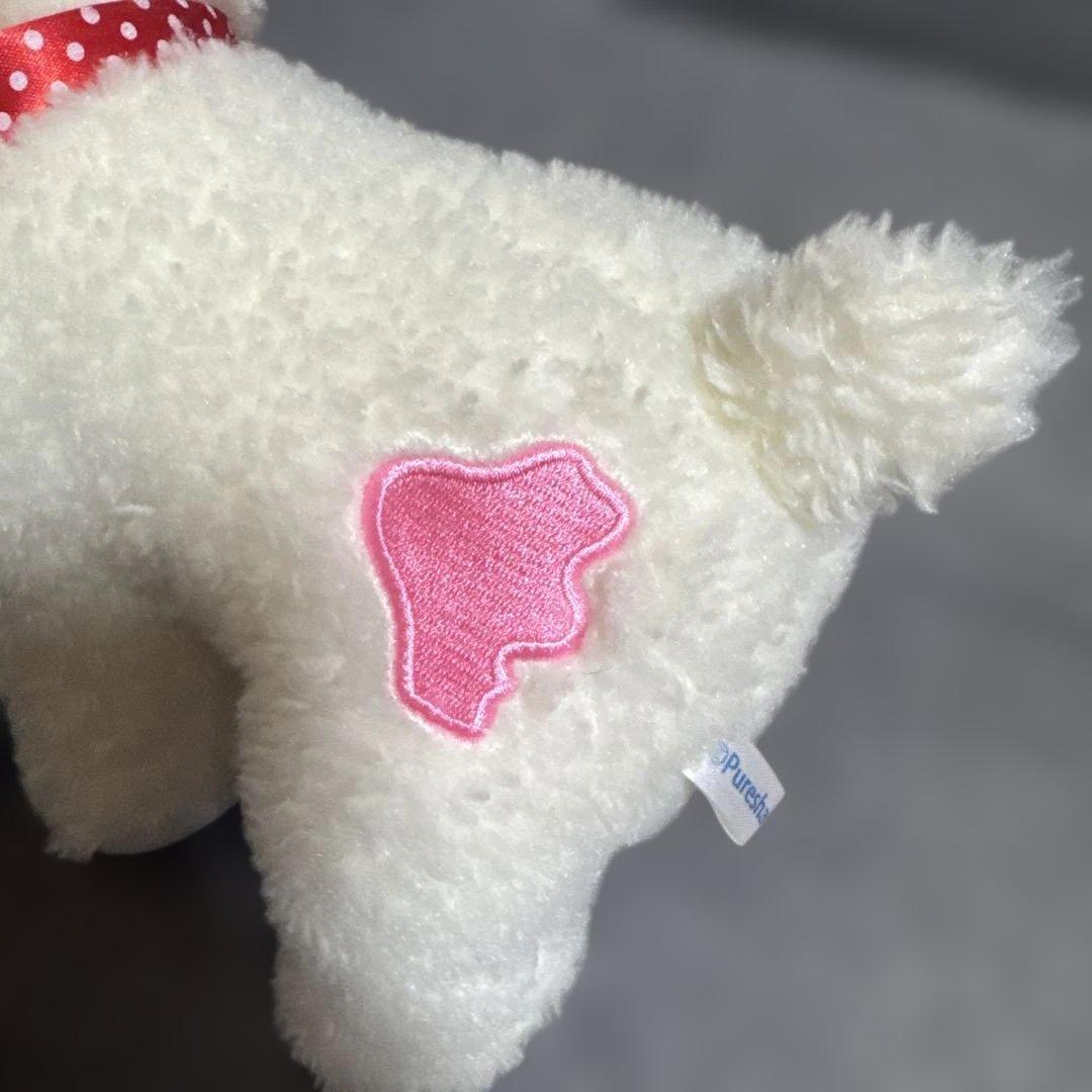 しろくま　アカシアちゃん　ぬいぐるみ（コロルくんの妹）北海道　赤リボン