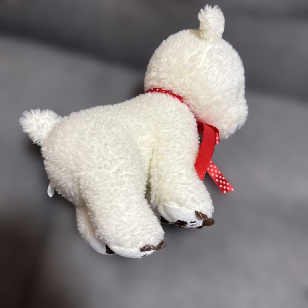 しろくま　アカシアちゃん　ぬいぐるみ（コロルくんの妹）北海道　赤リボン