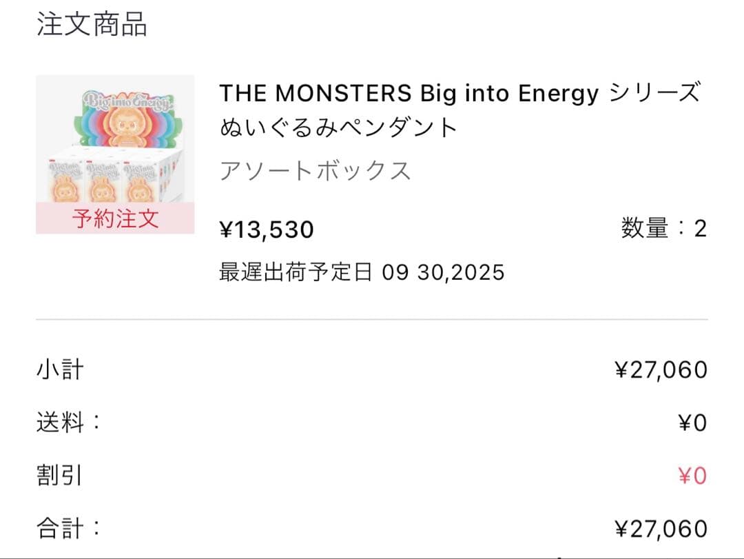 【正規品】 Big into Energy ラブブアソートボックス 1箱