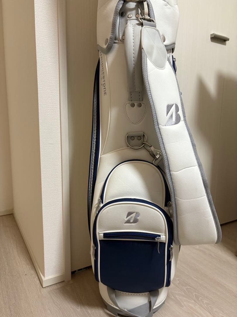 ブリヂストン キャディバッグ ホワイト/ネイビー