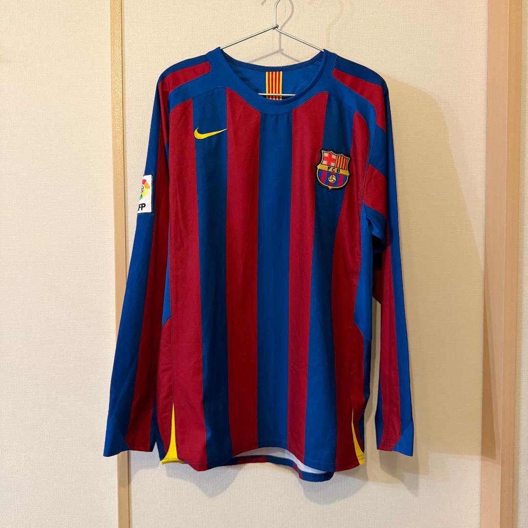 【美品】バルセロナ 05/06 長袖ユニフォーム バルサ ユニフォーム