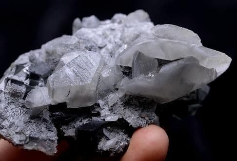 フローライト　蛍石　カルサイト　　グリーン　グレー