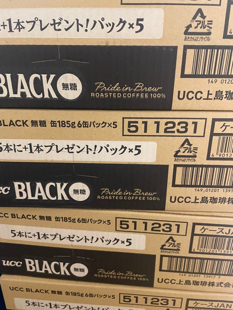 激安　人気定番商品　UCC ブラック無糖4ケース120本　送料込み1個79.9円
