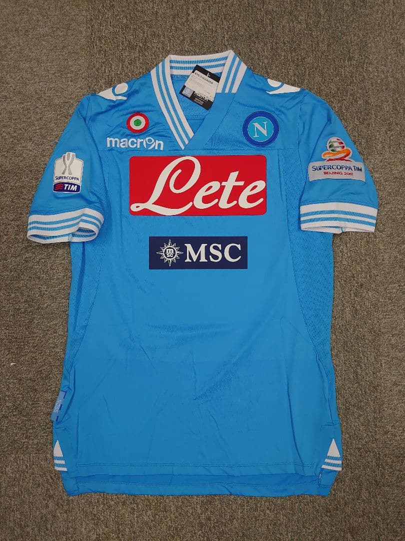 12/13 ナポリ ホーム 半袖  スーペルコッパ ユニフォーム新品未使用タグ付