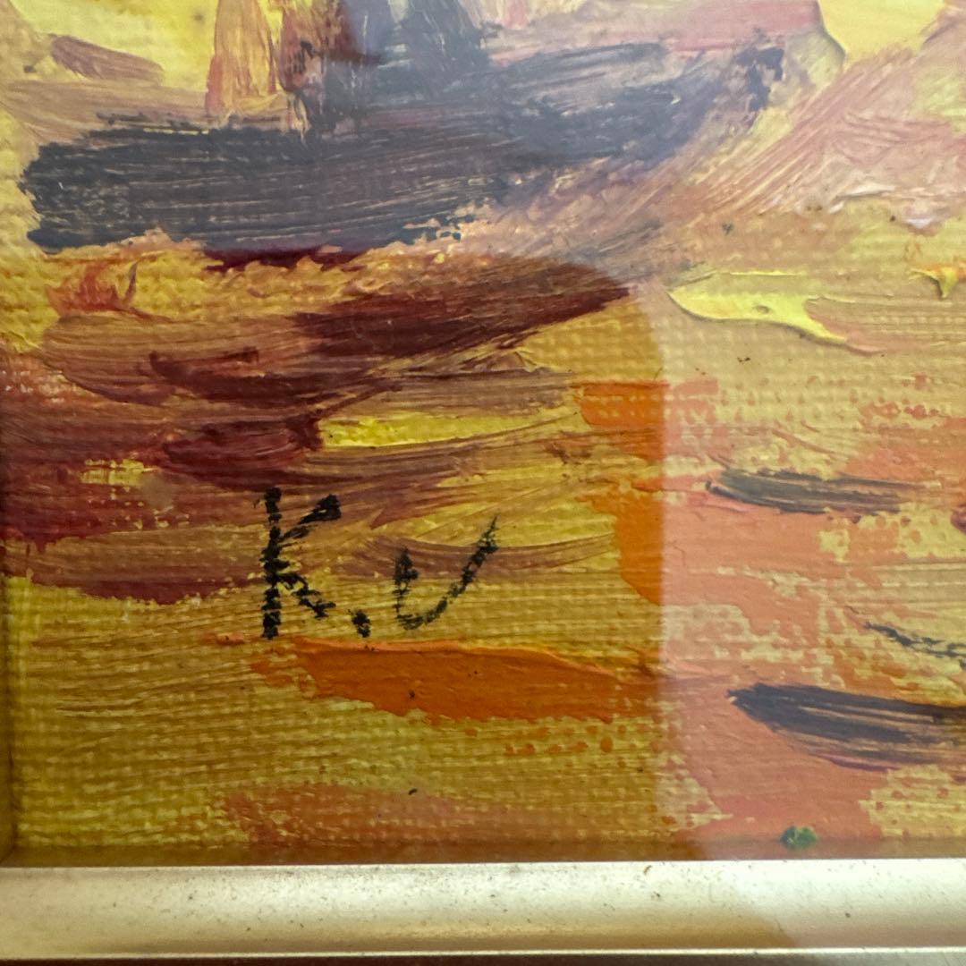 上野仁奥　油彩画