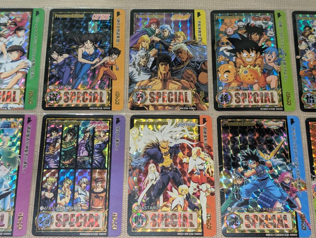 少年ジャンプ　プリズムキャラクターカード　54枚スリーブ入りセット③