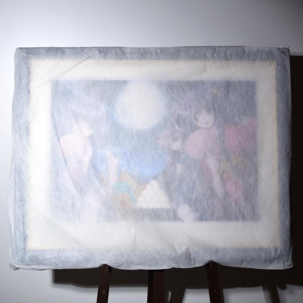 西又葵 Moon light シルクスクリーン アールビバン 額装 保証書あり