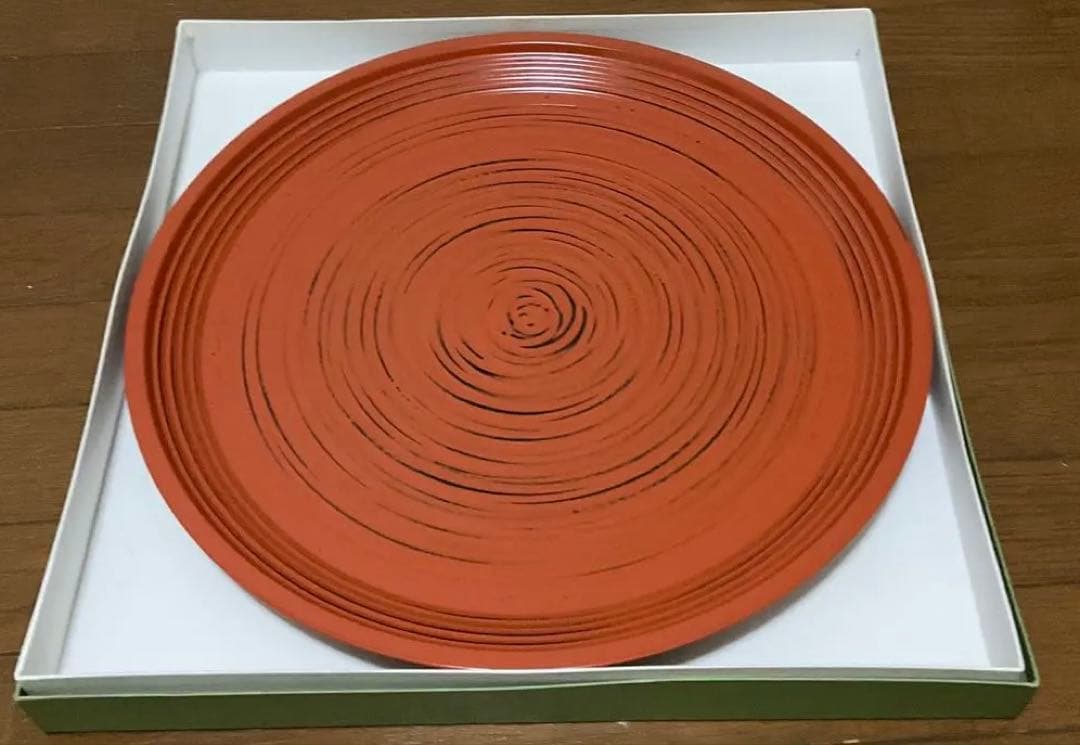 象彦　根来ロクロ　丸盆　目