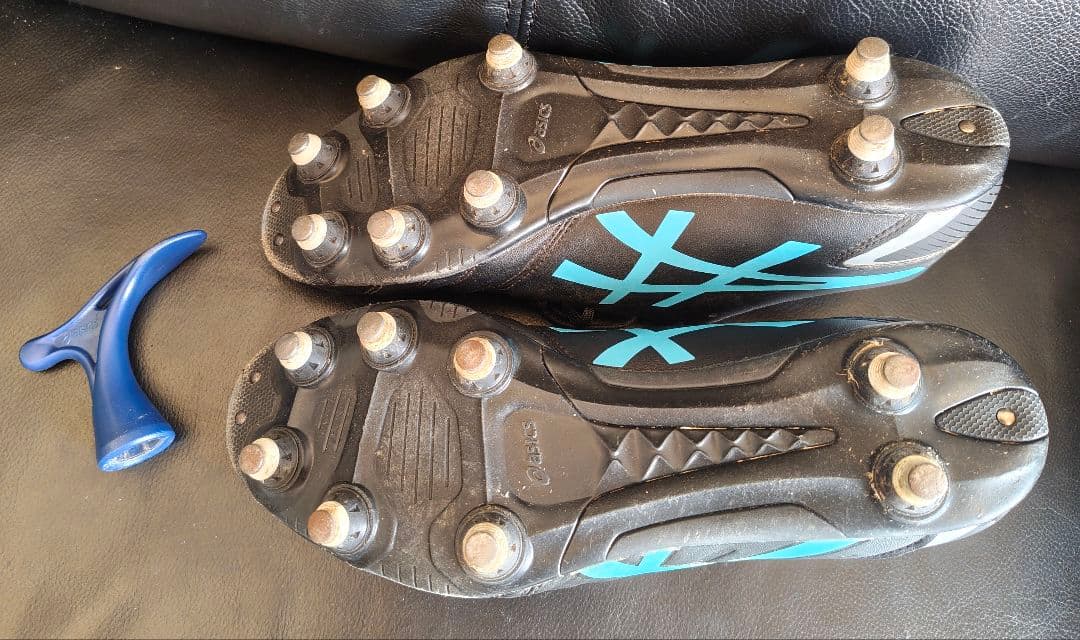 ASICS DS LIGHT サッカーシューズ ブラック/ブルー