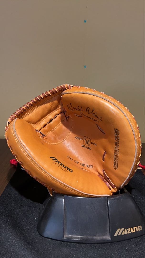 ミズノワールドウィン青M 軟式 キャッチャーミット