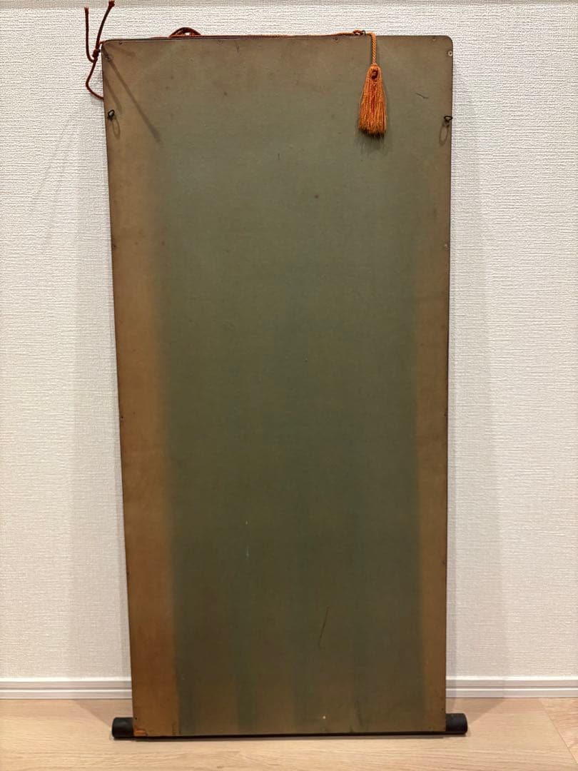 猛虎 寅 骨董品 銅板 真鍮 中国美術 落款あり