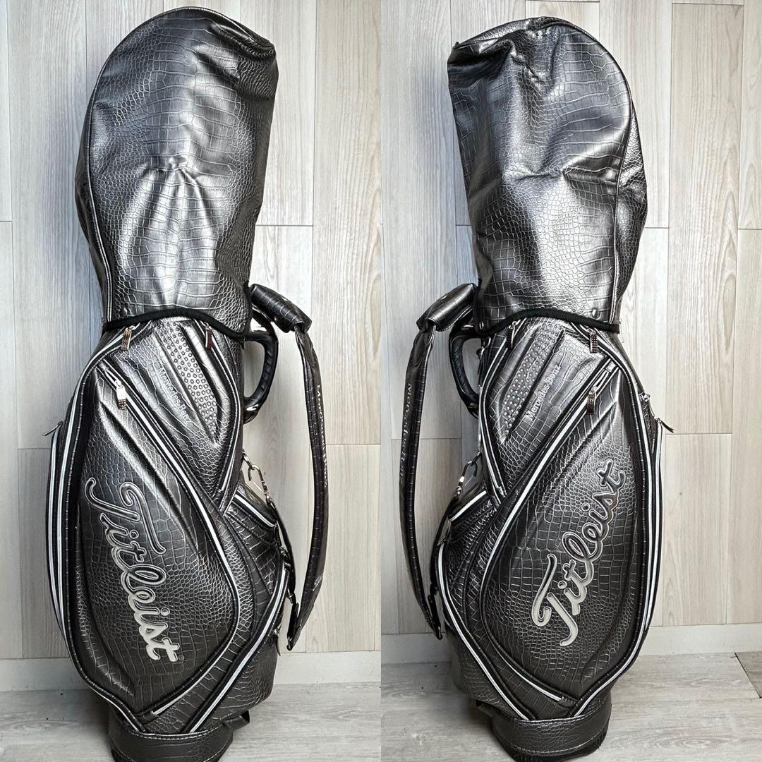 【美品！】タイトリスト メルセデスベンツ ゴルフキャディバッグ 限定品ワニ