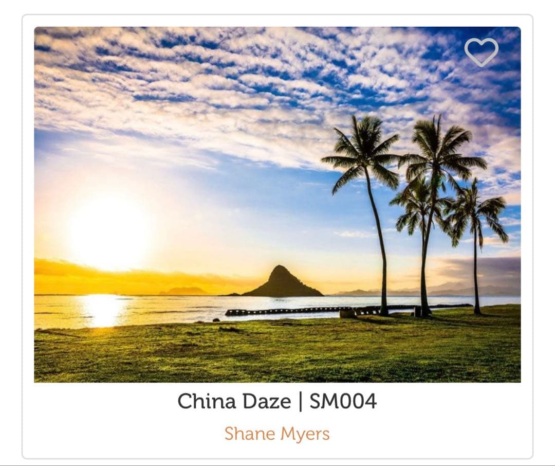 ハワイ　チャイナマンズハット　フォトパネル　アートパネル　縦63cm横96cm