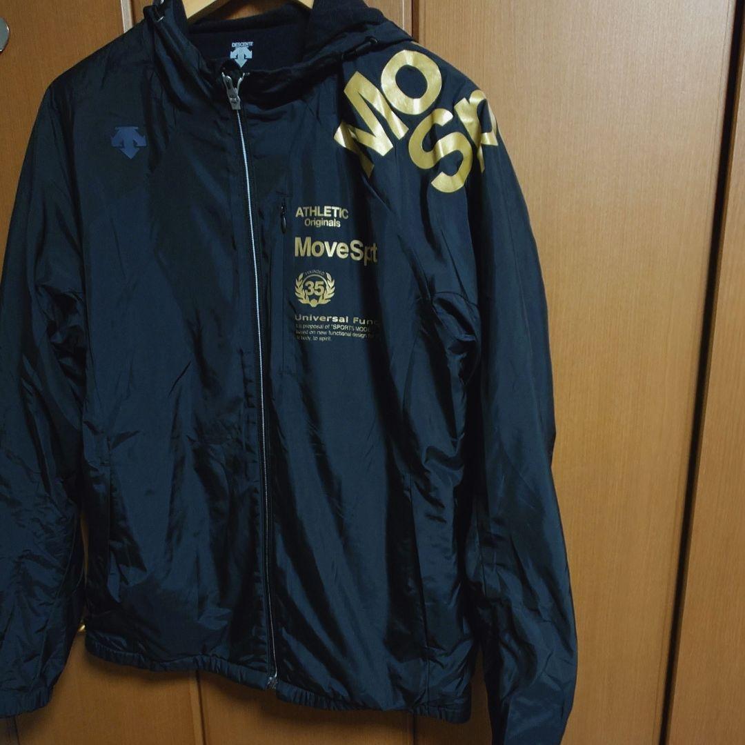 デサント　セットアップ　防寒仕様　中厚　シャカシャカ　黒　Lサイズ