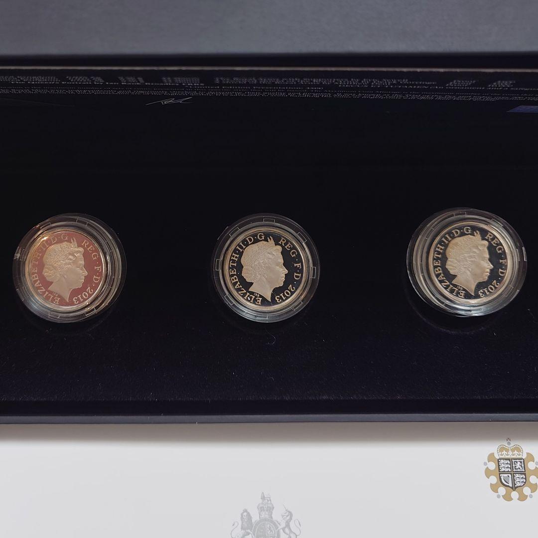 2013年 イギリス ロイヤルアームズ シルバーセット30周年記念銀貨SV925