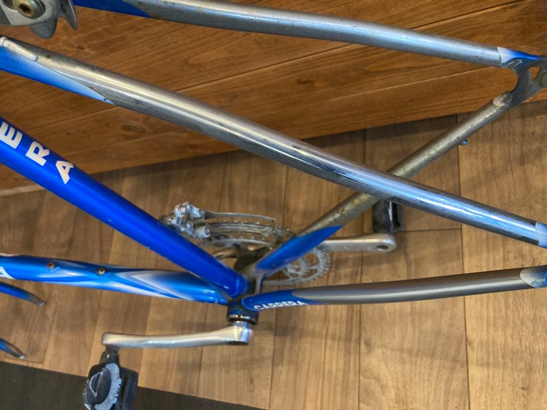 【現状販売！CARRERAフレームetc.】2×9速　クロモリ　700c