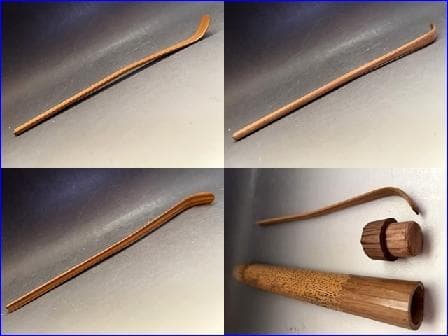 茶杓■銘「鶴舌」 中村多門翁作 白連庵 七十四 柏軒 白連庵 中村雅真 茶筒■