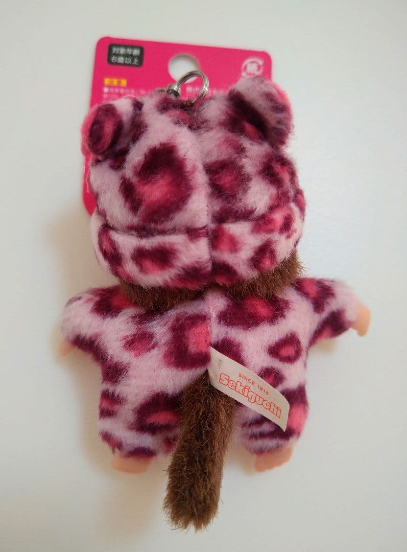新品 ベビチッチ 豹柄 ピンク キーホルダー モンチッチ 293530