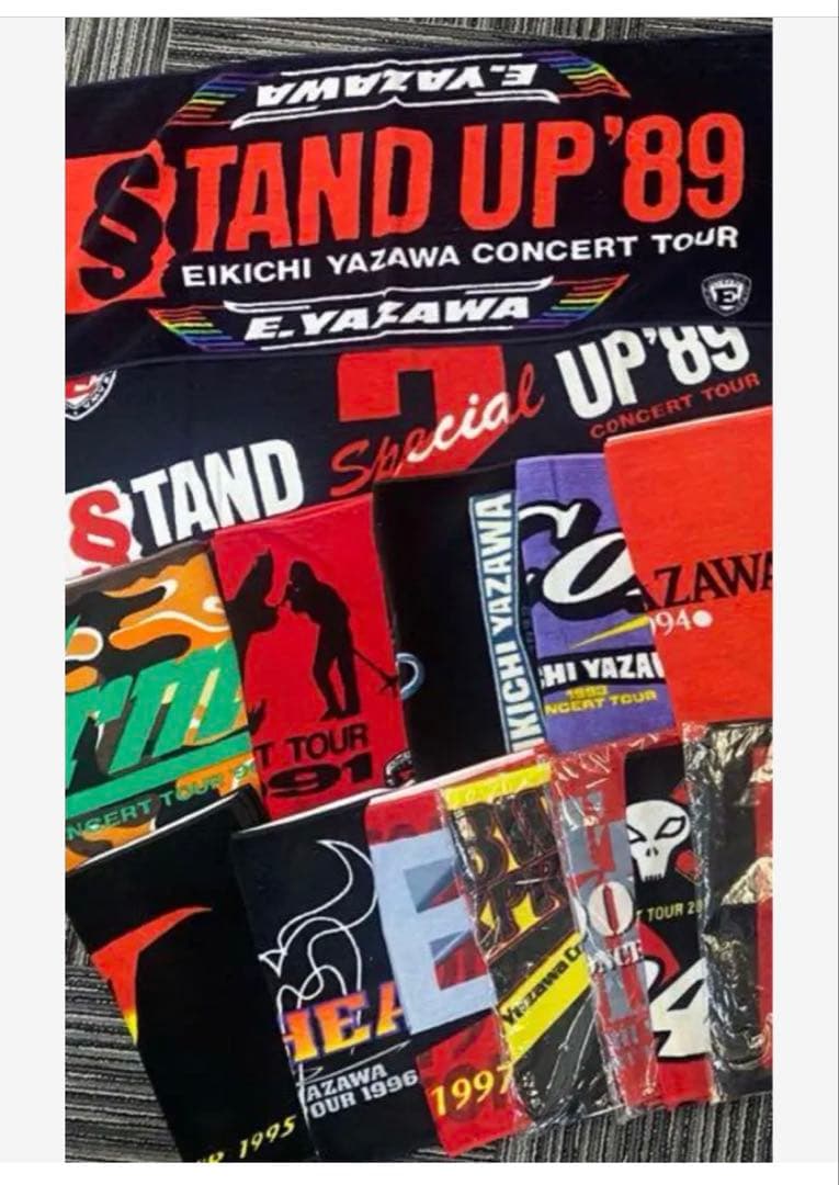 希少！矢沢永吉 タオル '89〜ツアー　コンプリート　おまけ付き！