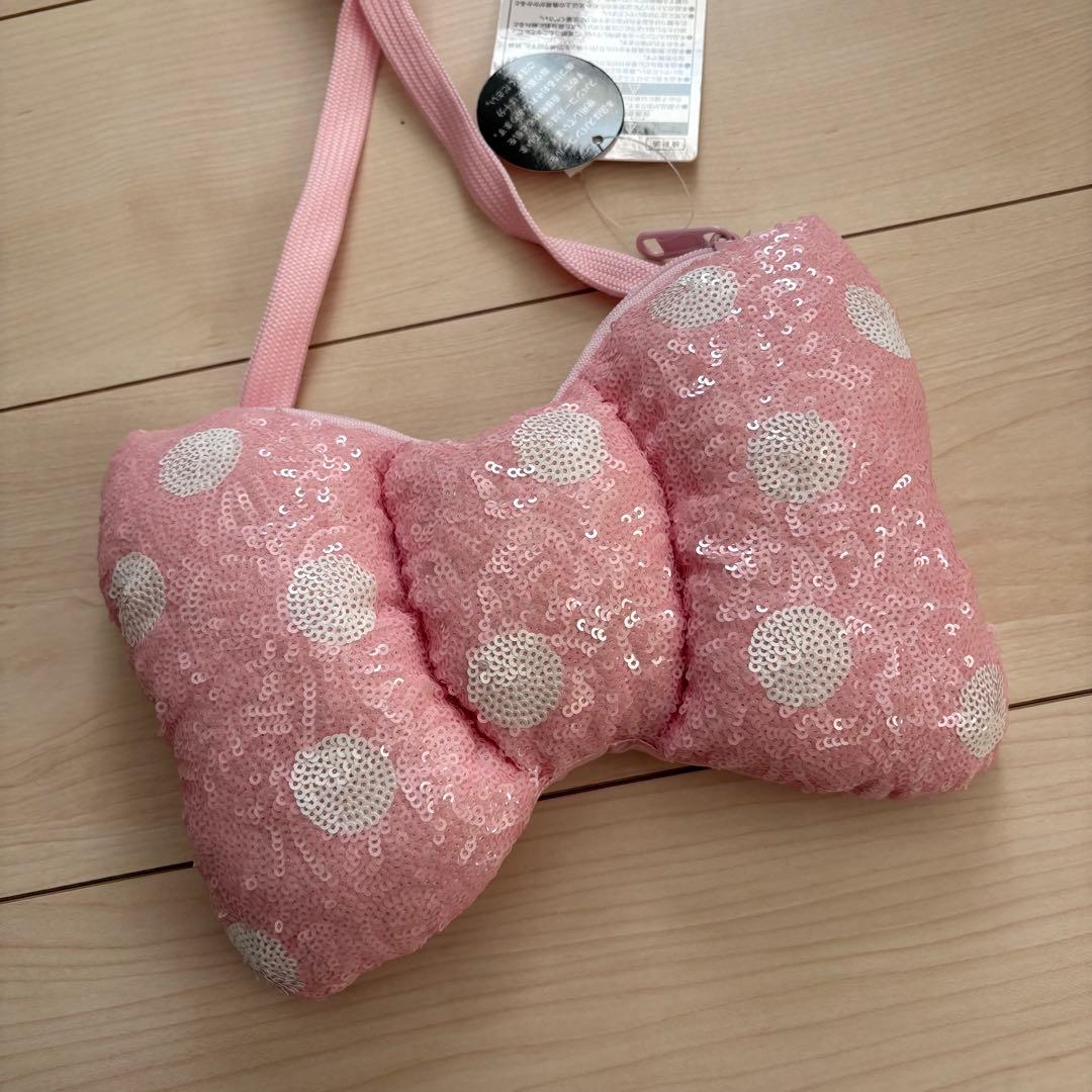 タグ付き【ミニーの日】リボン　ショルダーバッグ　Tシャツ パルパルーザ　ピンク