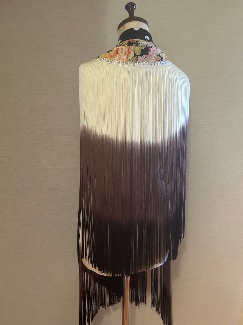 値下げ！茶系ロンググラデーションフレコ フラメンコ 衣装シージョフリンジ