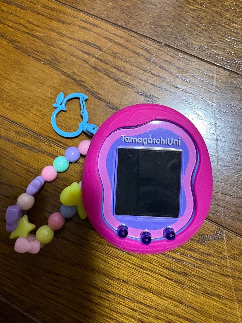 たまごっちユニ　本体　ブルー　カバー付き