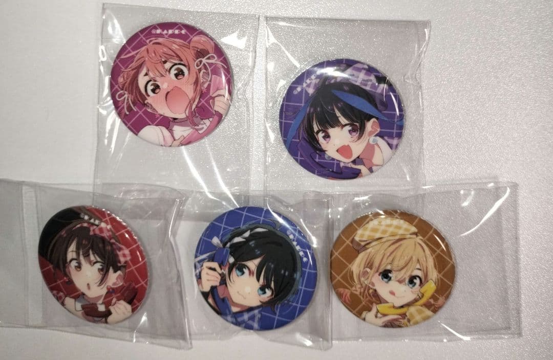 彼女お借りします かのかり c107 ミニ缶バッジ 五個セット 会場頒布