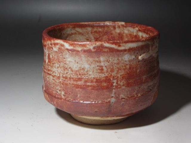 【セール】☆　加藤唐九郎　あけぼの志野茶碗　水野☆y445