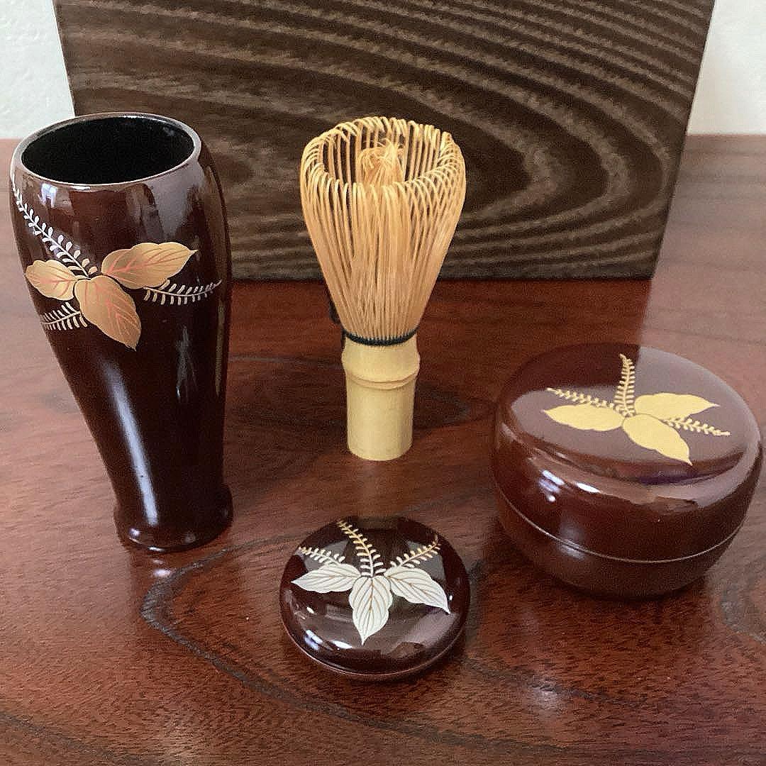 茶道具　指物師 仙水正之作 桑茶箱　茶箱手前セット