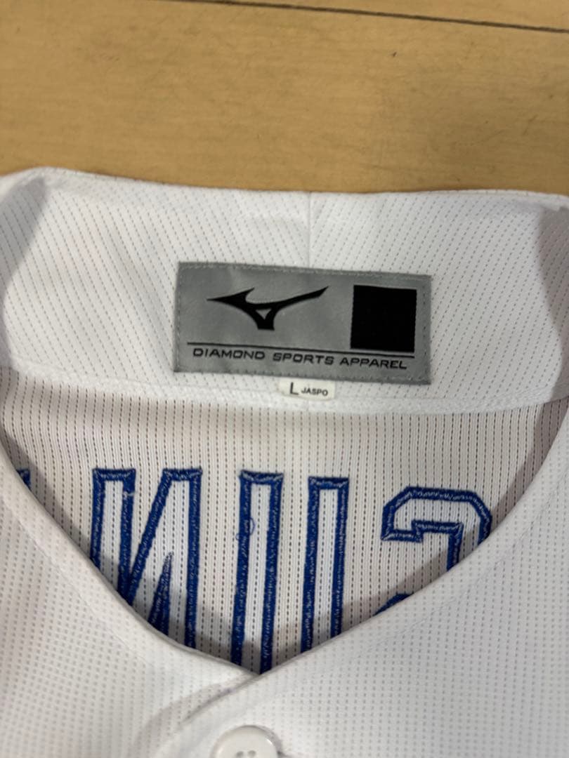 【美品】立浪和義 73 刺繍 レプリカユニフォーム L ホーム 中日ドラゴンズ