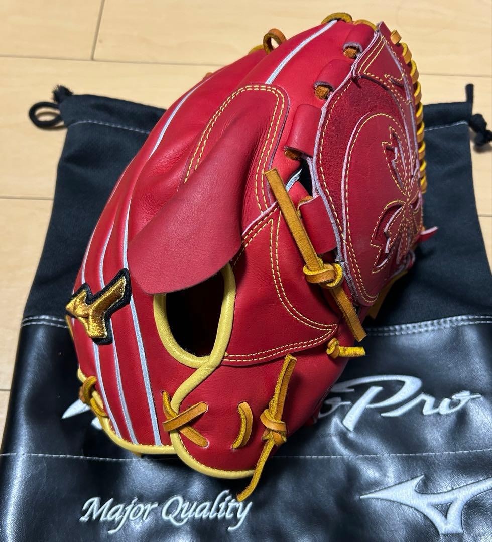 ミズノプロ　軟式　投手用　スピードレボ　専用グラブ袋付き