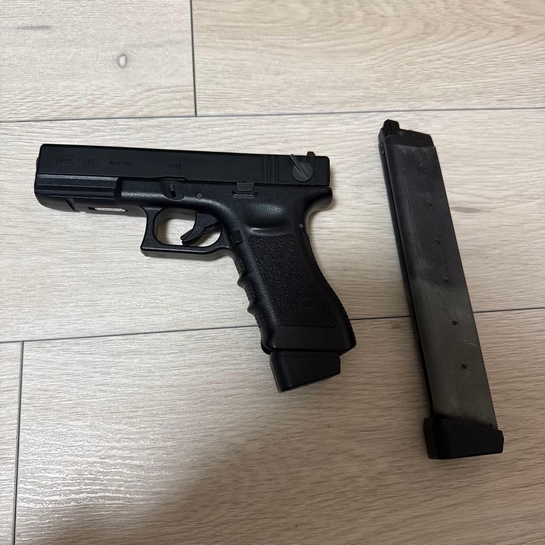 Glock 18C ガスガン 日本製 ロングマガジン付き