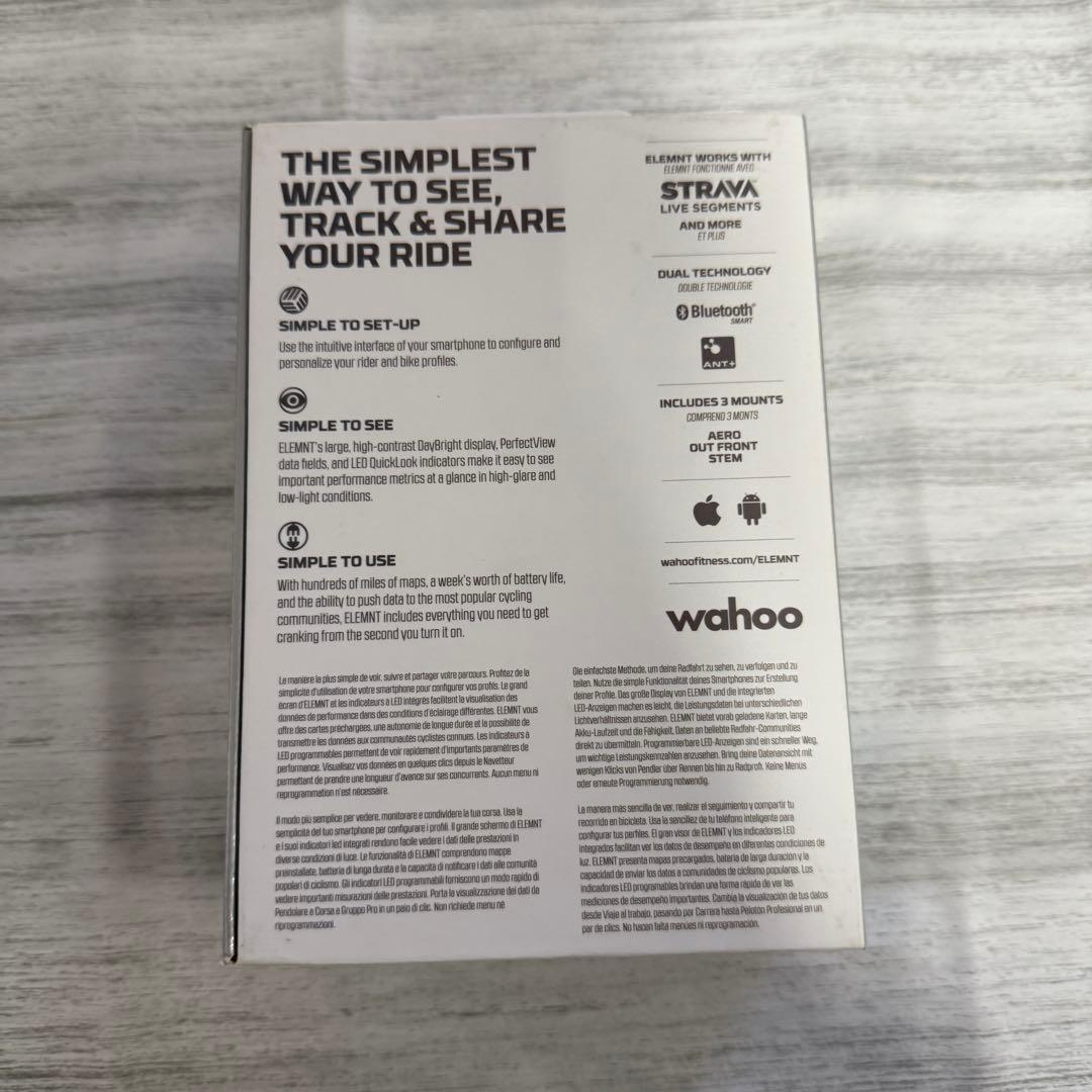 Wahoo ELEMNT GPSサイクルコンピューター 本体