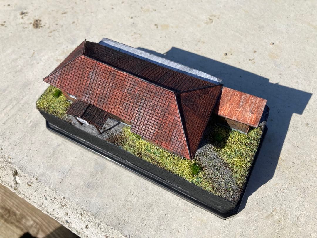 線路の無い鉄道模型　国鉄風駅舎