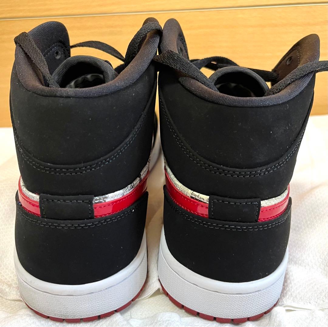 【美品】NIKE AIR JORDAN 1 MID NEWSPAPER
