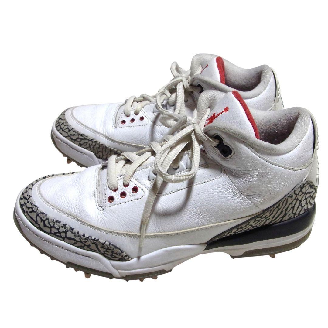 シューズ(男性用) 26.5cm NIKE AIR JORDAN 3 GOLF AJ3783-100