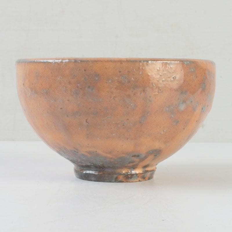 茶道具　萩焼　天耳窯　十三代坂田泥華造　茶碗　共箱　C　9869