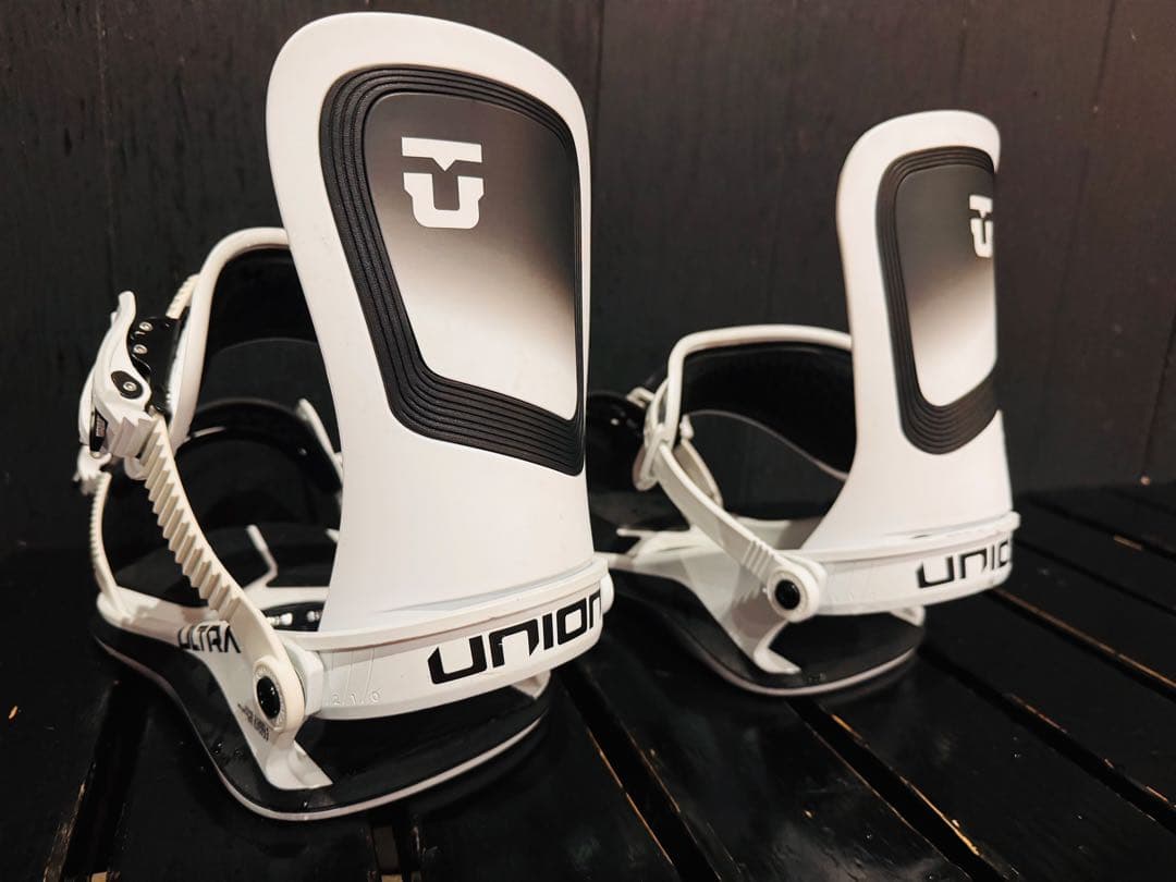UNION ULTRA スノーボードビンディング ホワイト　サイズL