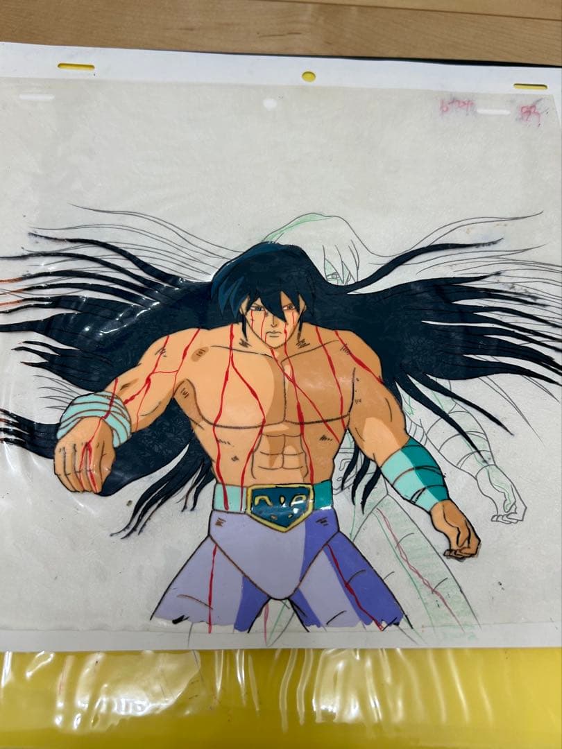聖闘士星矢　アニメ　セル画　ドラゴン紫龍　80年代