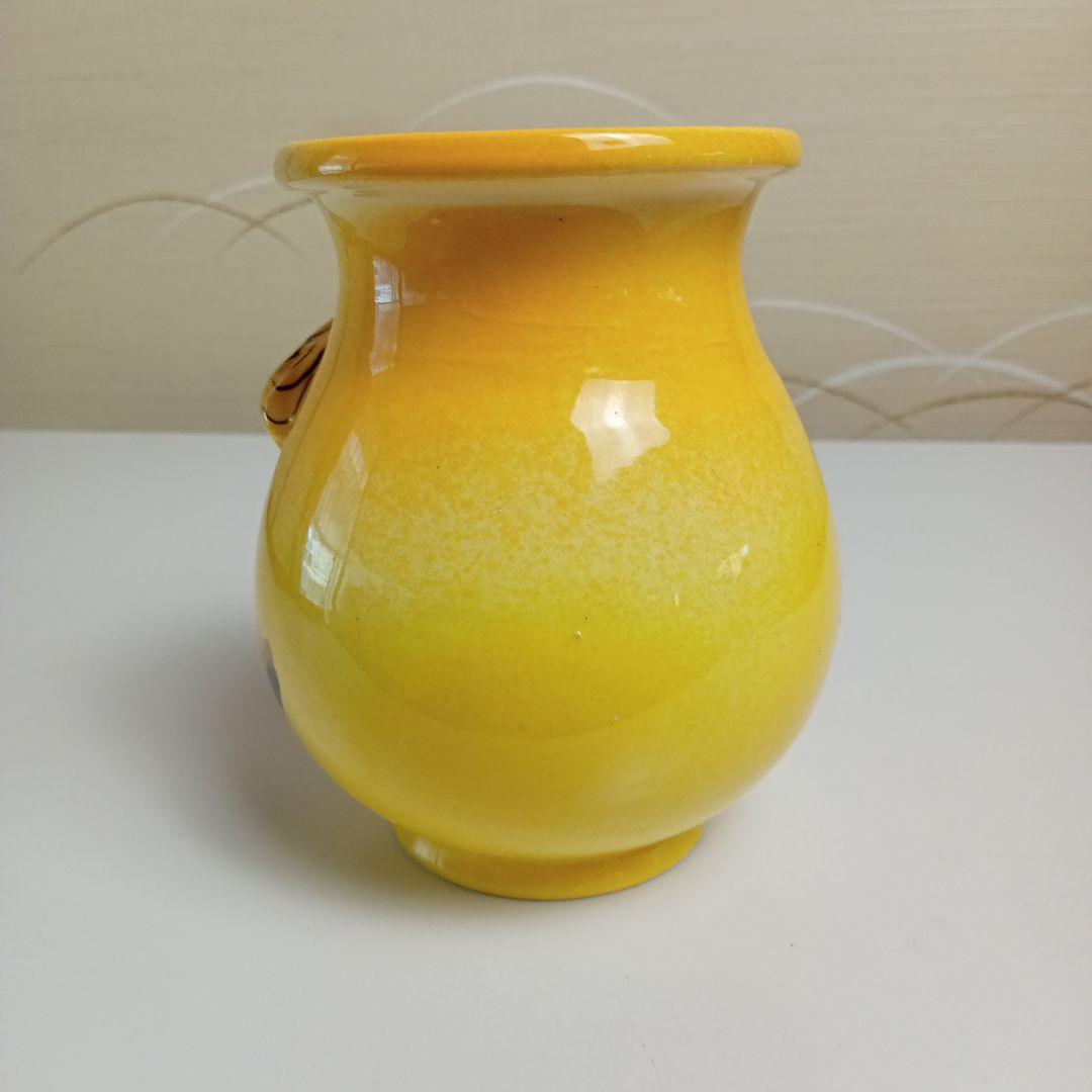 ビンテージ　フランス　エクサンプロヴァンス　花瓶　蝉 E−595