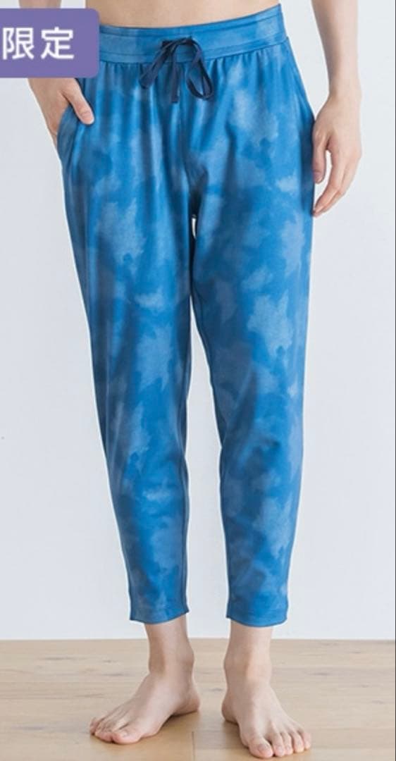 【新品未使用・タグ付き】SUKALA ジョガーパンツ Lサイズ 青色（タイダイ）