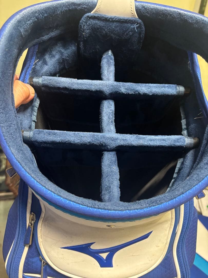 Mizuno プロモデルツアーキャディバッグ 青/白