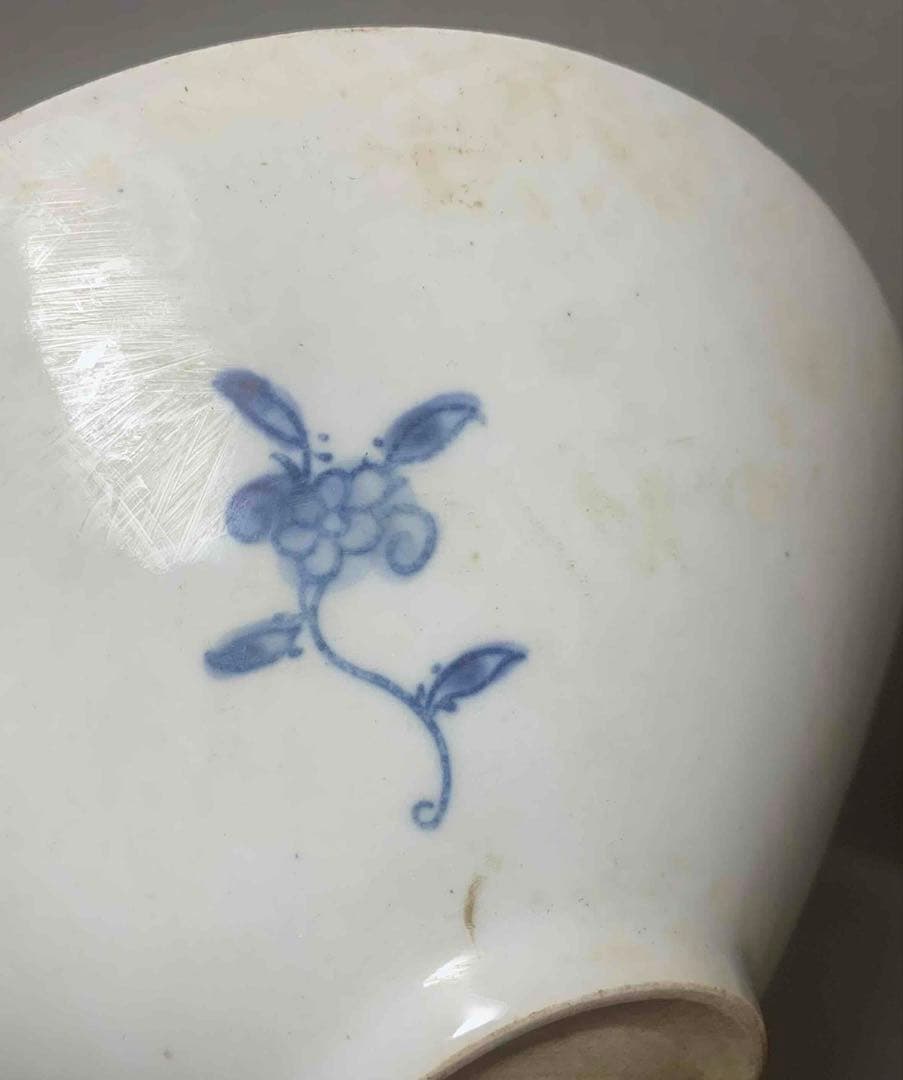 中国 染付笠形碗　f2250406