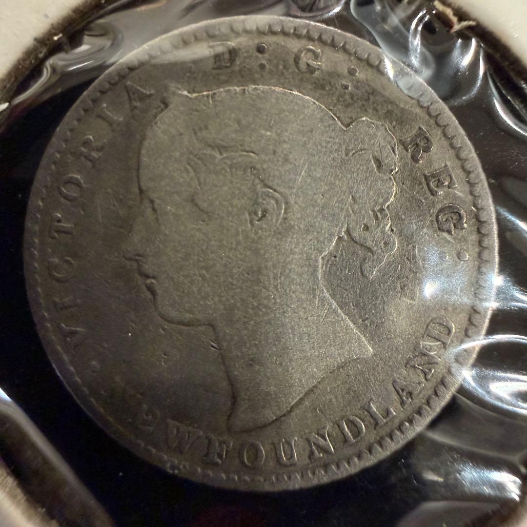 No.68 アンティーク 銀貨 5点まとめ ニューファンドランド 5 10セント