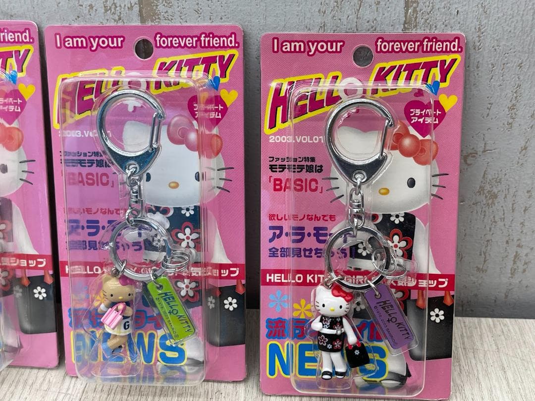 ハローキティ 2003年 ラインストーンストラップ 他 5種 コンプリートセット