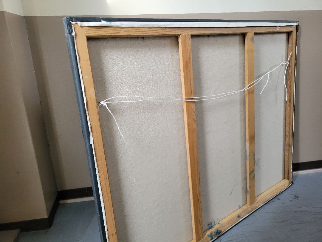 抽象的な油彩風景画