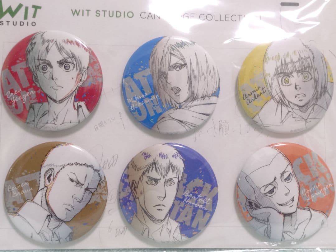 WITSTUDIO 進撃の巨人 Season 2 A 缶バッジコレクション 6種