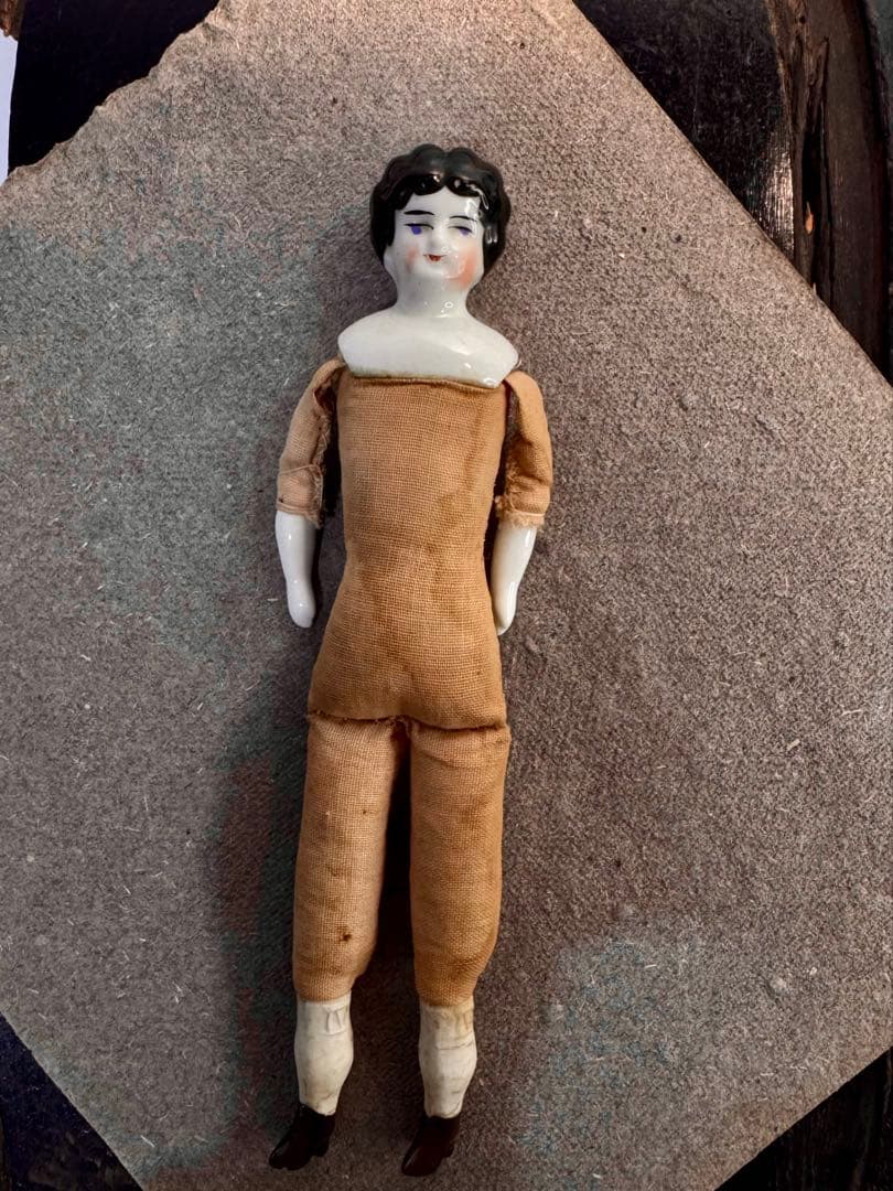 チャイナヘッドドール　19世紀　ドイツ製　アンティーク人形